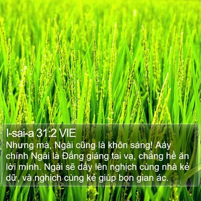 I-sai-a 31:2 VIE Bible Verse Image