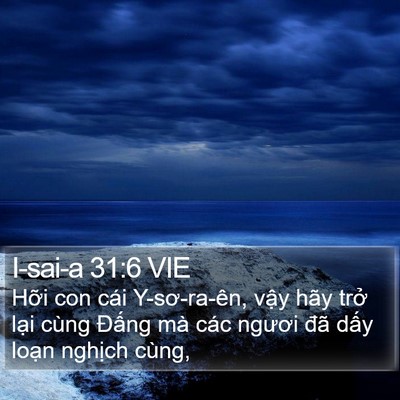 I-sai-a 31:6 VIE Bible Verse Image
