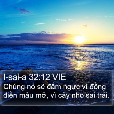 I-sai-a 32:12 VIE Bible Verse Image