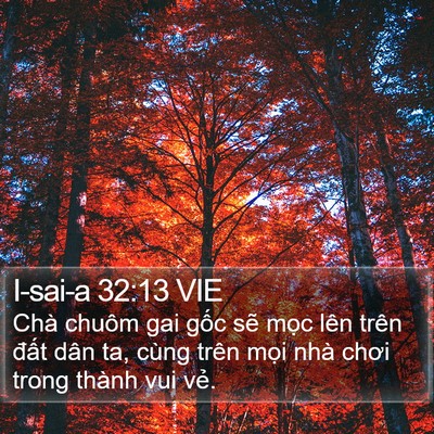 I-sai-a 32:13 VIE Bible Verse Image