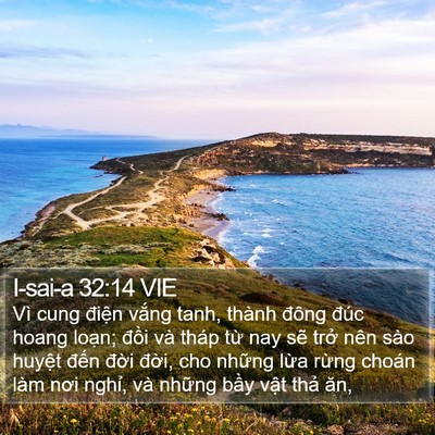 I-sai-a 32:14 VIE Bible Verse Image