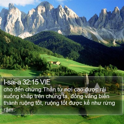 I-sai-a 32:15 VIE Bible Verse Image