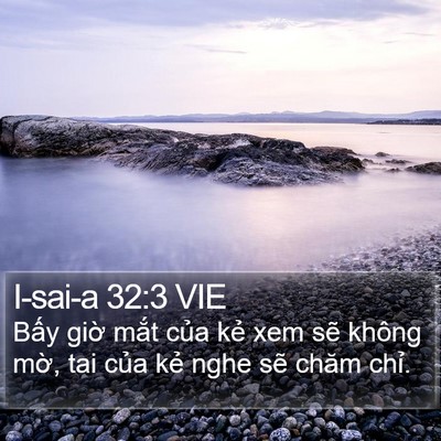 I-sai-a 32:3 VIE Bible Verse Image