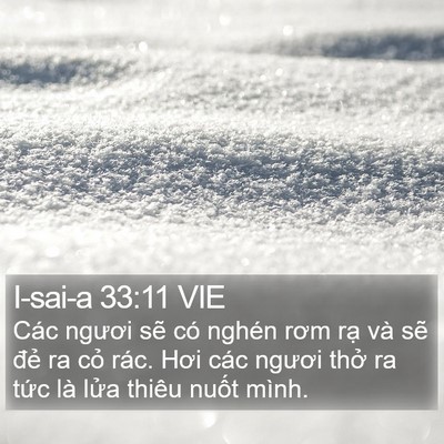 I-sai-a 33:11 VIE Bible Verse Image