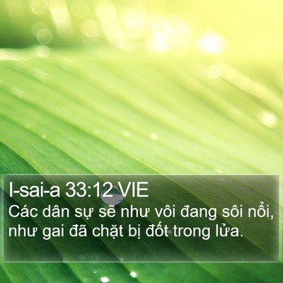 I-sai-a 33:12 VIE Bible Verse Image