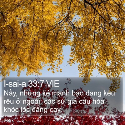 I-sai-a 33:7 VIE Bible Verse Image