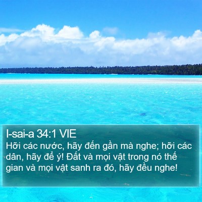 I-sai-a 34:1 VIE Bible Verse Image