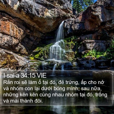 I-sai-a 34:15 VIE Bible Verse Image