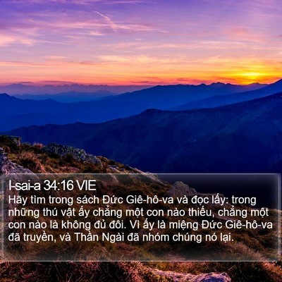 I-sai-a 34:16 VIE Bible Verse Image