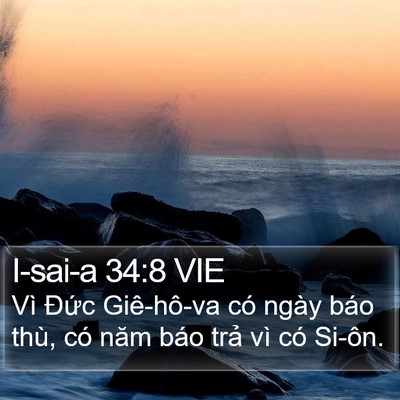 I-sai-a 34:8 VIE Bible Verse Image