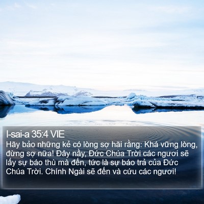 I-sai-a 35:4 VIE Bible Verse Image
