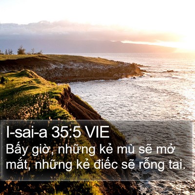 I-sai-a 35:5 VIE Bible Verse Image