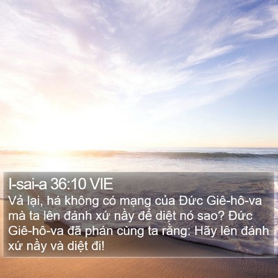 I-sai-a 36:10 VIE Bible Verse Image