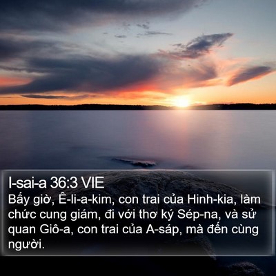 I-sai-a 36:3 VIE Bible Verse Image