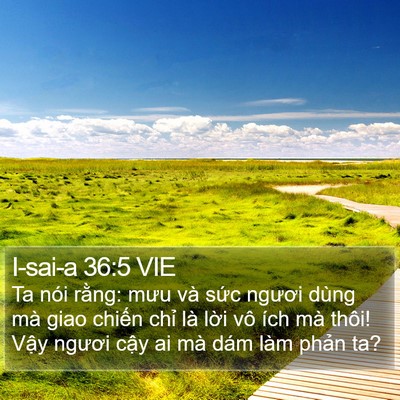 I-sai-a 36:5 VIE Bible Verse Image