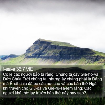 I-sai-a 36:7 VIE Bible Verse Image
