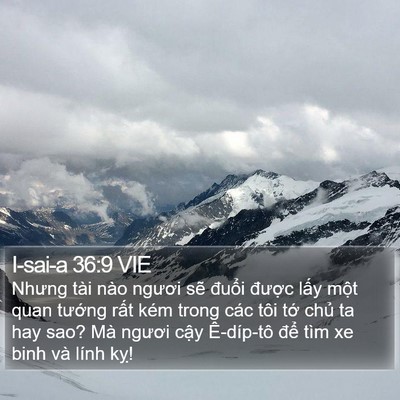I-sai-a 36:9 VIE Bible Verse Image