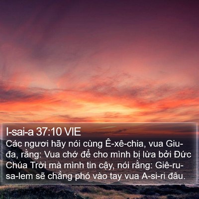 I-sai-a 37:10 VIE Bible Verse Image