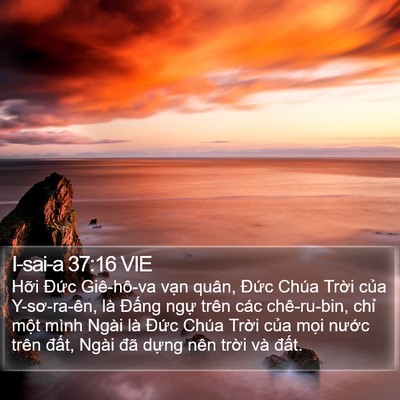 I-sai-a 37:16 VIE Bible Verse Image