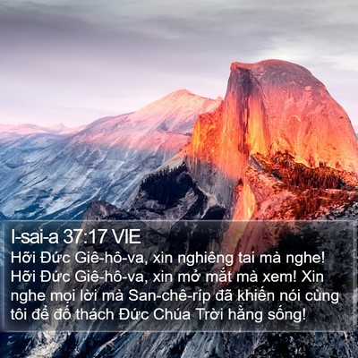 I-sai-a 37:17 VIE Bible Verse Image