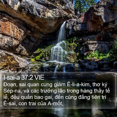 I-sai-a 37:2 VIE Bible Verse Image