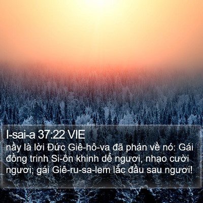 I-sai-a 37:22 VIE Bible Verse Image