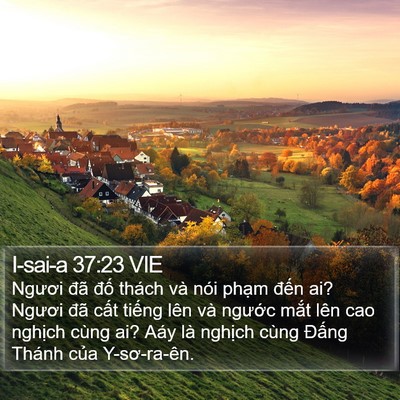 I-sai-a 37:23 VIE Bible Verse Image