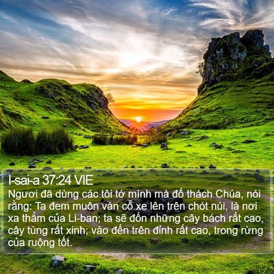 I-sai-a 37:24 VIE Bible Verse Image