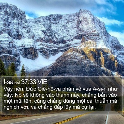 I-sai-a 37:33 VIE Bible Verse Image