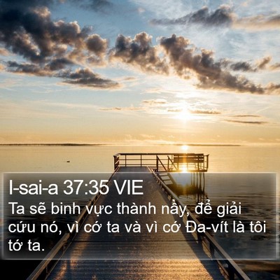 I-sai-a 37:35 VIE Bible Verse Image
