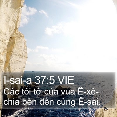 I-sai-a 37:5 VIE Bible Verse Image