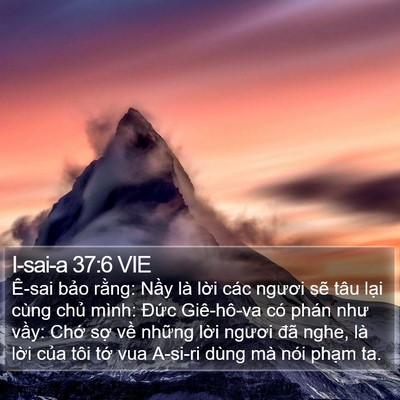 I-sai-a 37:6 VIE Bible Verse Image