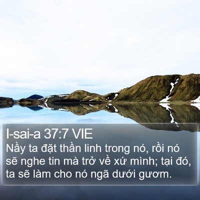 I-sai-a 37:7 VIE Bible Verse Image