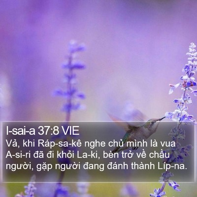 I-sai-a 37:8 VIE Bible Verse Image