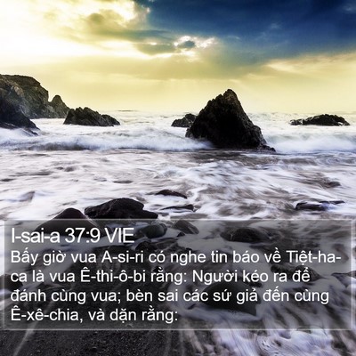 I-sai-a 37:9 VIE Bible Verse Image