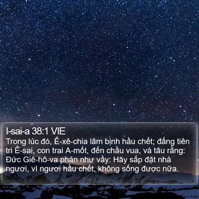 I-sai-a 38:1 VIE Bible Verse Image