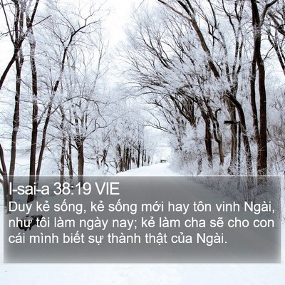 I-sai-a 38:19 VIE Bible Verse Image