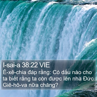 I-sai-a 38:22 VIE Bible Verse Image