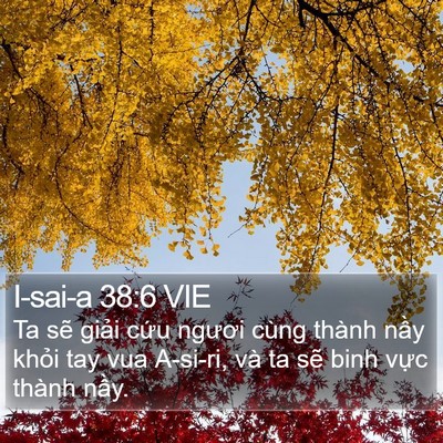 I-sai-a 38:6 VIE Bible Verse Image