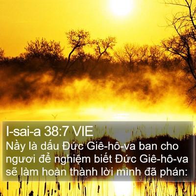 I-sai-a 38:7 VIE Bible Verse Image