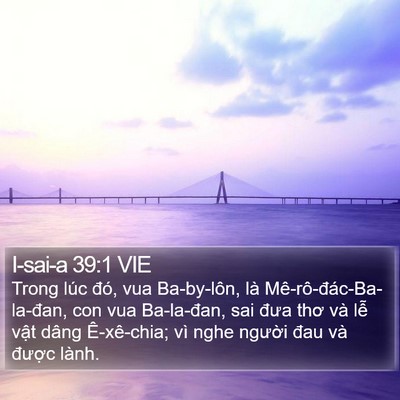 I-sai-a 39:1 VIE Bible Verse Image