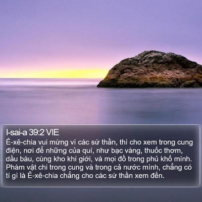 I-sai-a 39:2 VIE Bible Verse Image