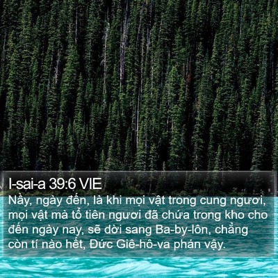 I-sai-a 39:6 VIE Bible Verse Image