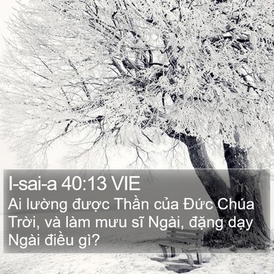 I-sai-a 40:13 VIE Bible Verse Image