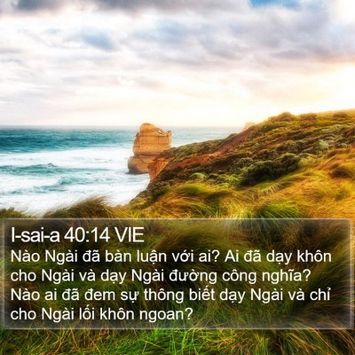 I-sai-a 40:14 VIE Bible Verse Image