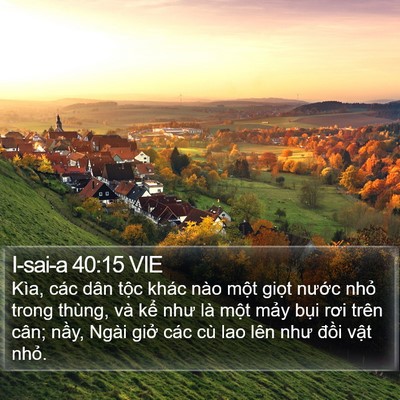 I-sai-a 40:15 VIE Bible Verse Image