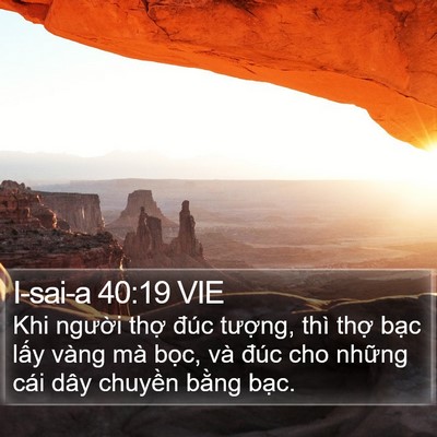 I-sai-a 40:19 VIE Bible Verse Image
