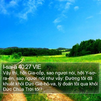 I-sai-a 40:27 VIE Bible Verse Image