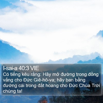 I-sai-a 40:3 VIE Bible Verse Image