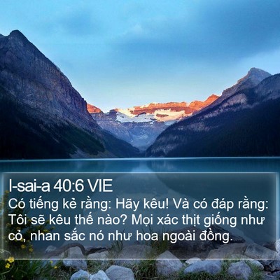 I-sai-a 40:6 VIE Bible Verse Image